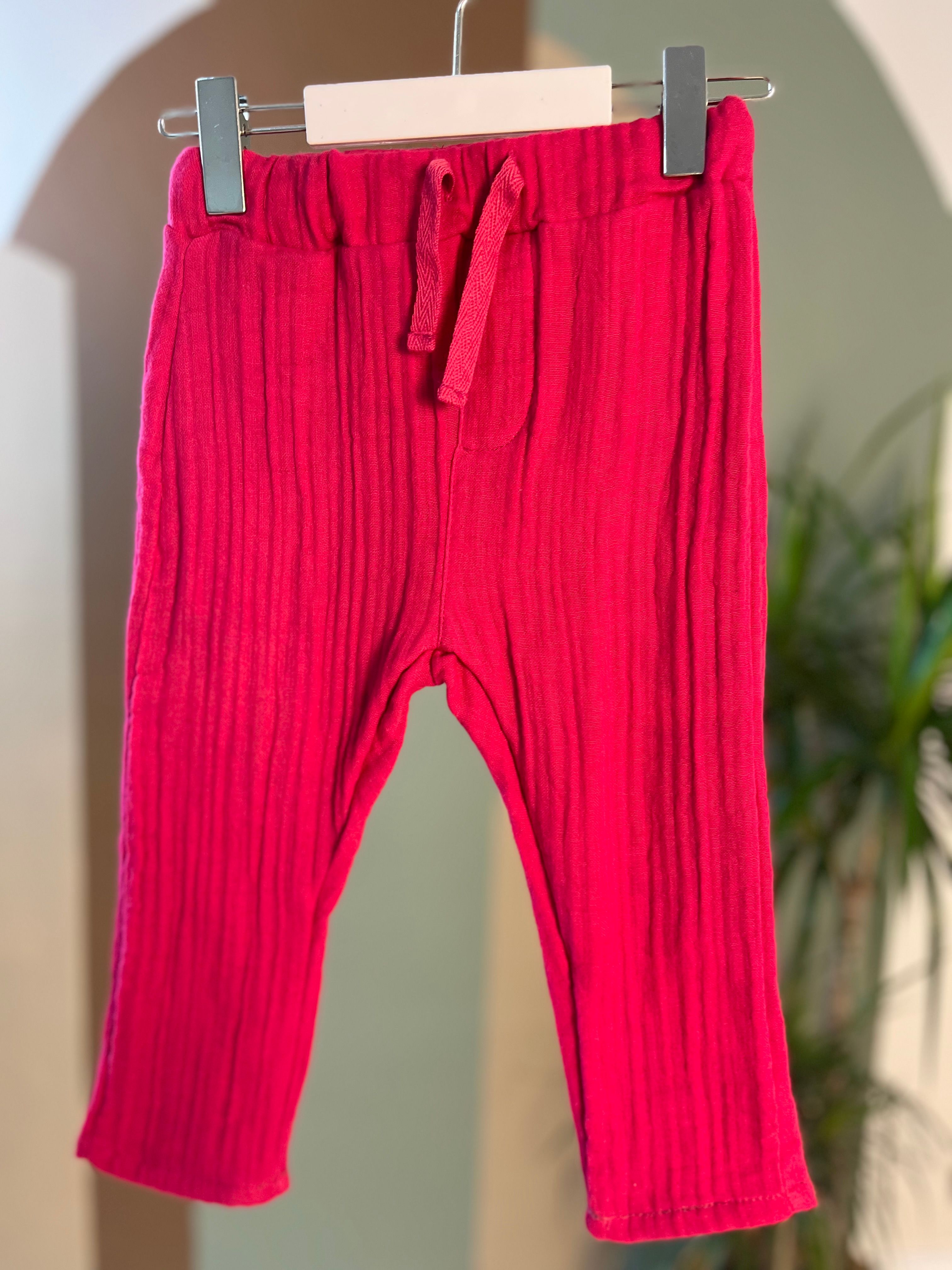 Jako-o  Bordo Keten Pantolon