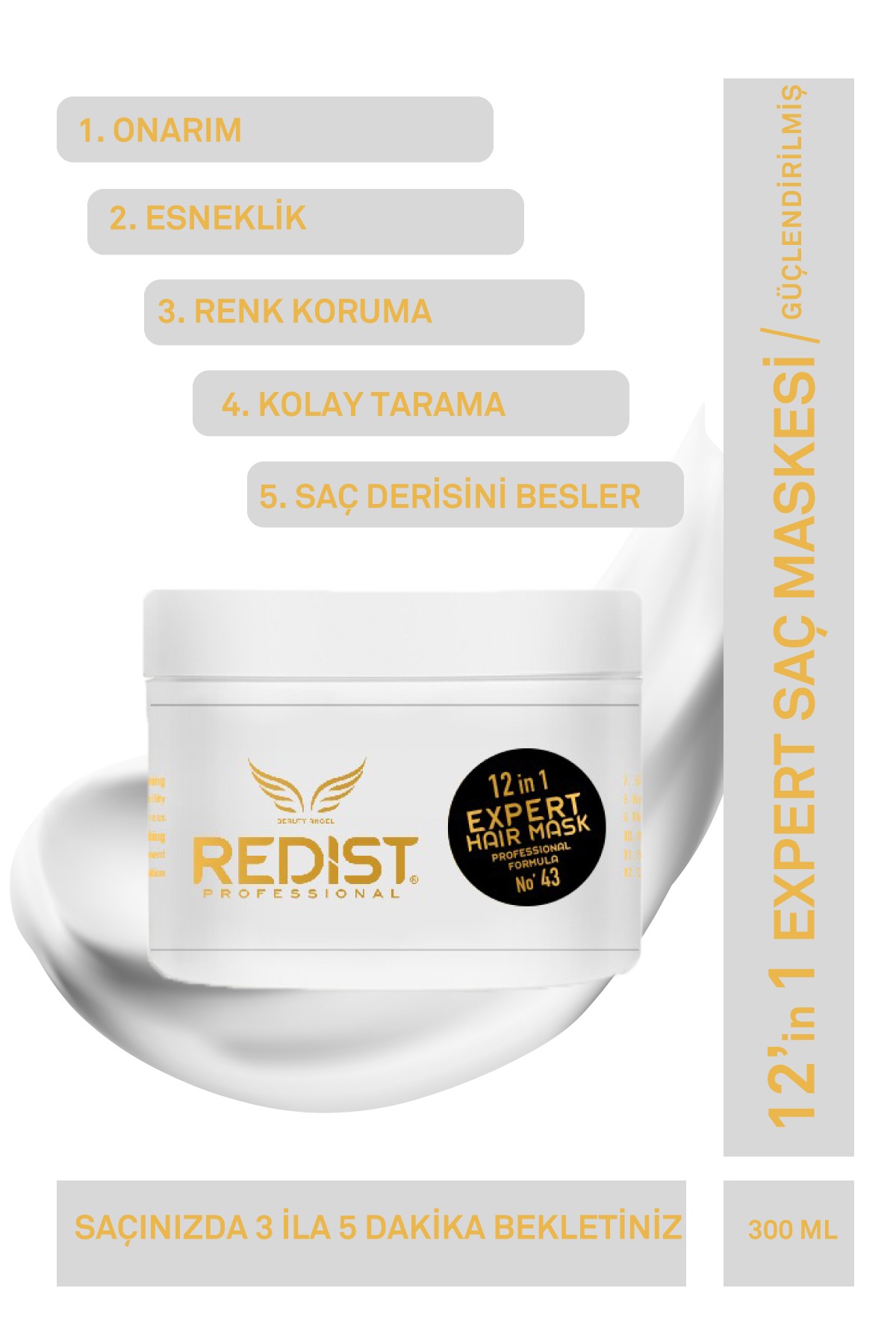 Redist Expert 12in1 Saç Bakım Maskesi 475 ML