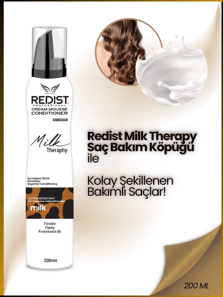 Redist Milk Therapy Besleyici Koruyucu Saç Bakim Köpüğü 200 ML