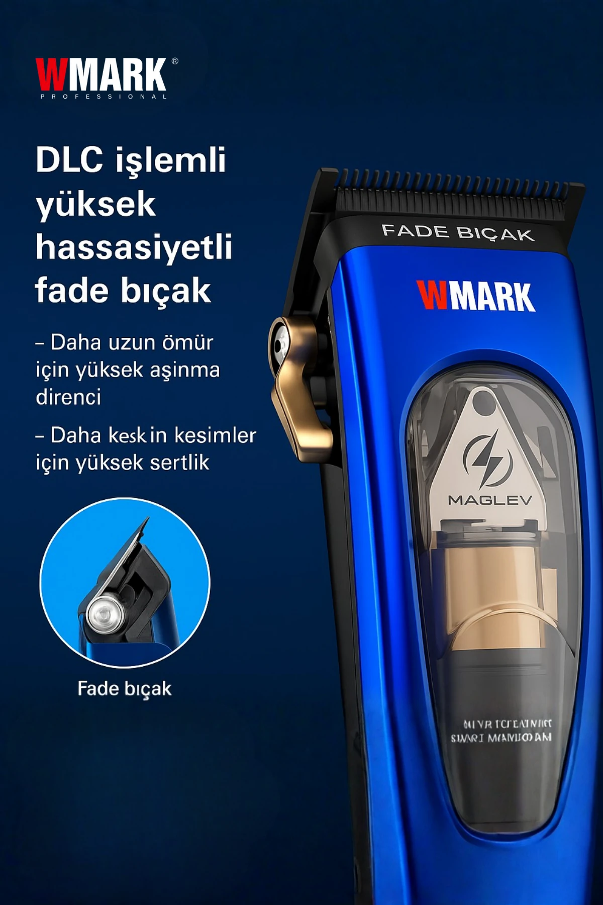 WMARK NG-9004 Şarjlı Saç Kesme Makinesi | Maglev Motor