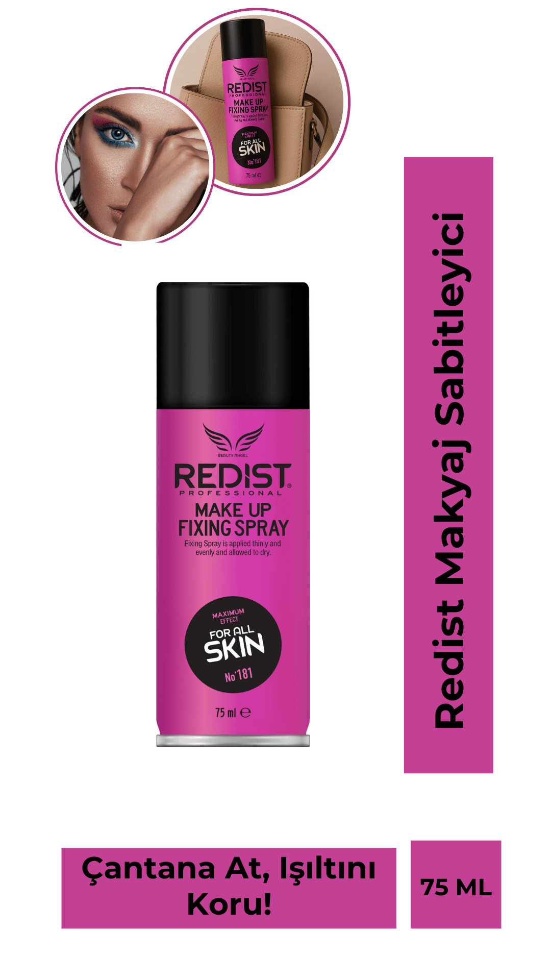 Redist Çanta Boy Makyaj Sabitleyici 75 ML