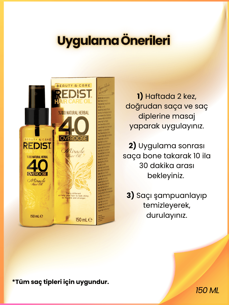 Redist 40 Bitkili Yağ 150 ML