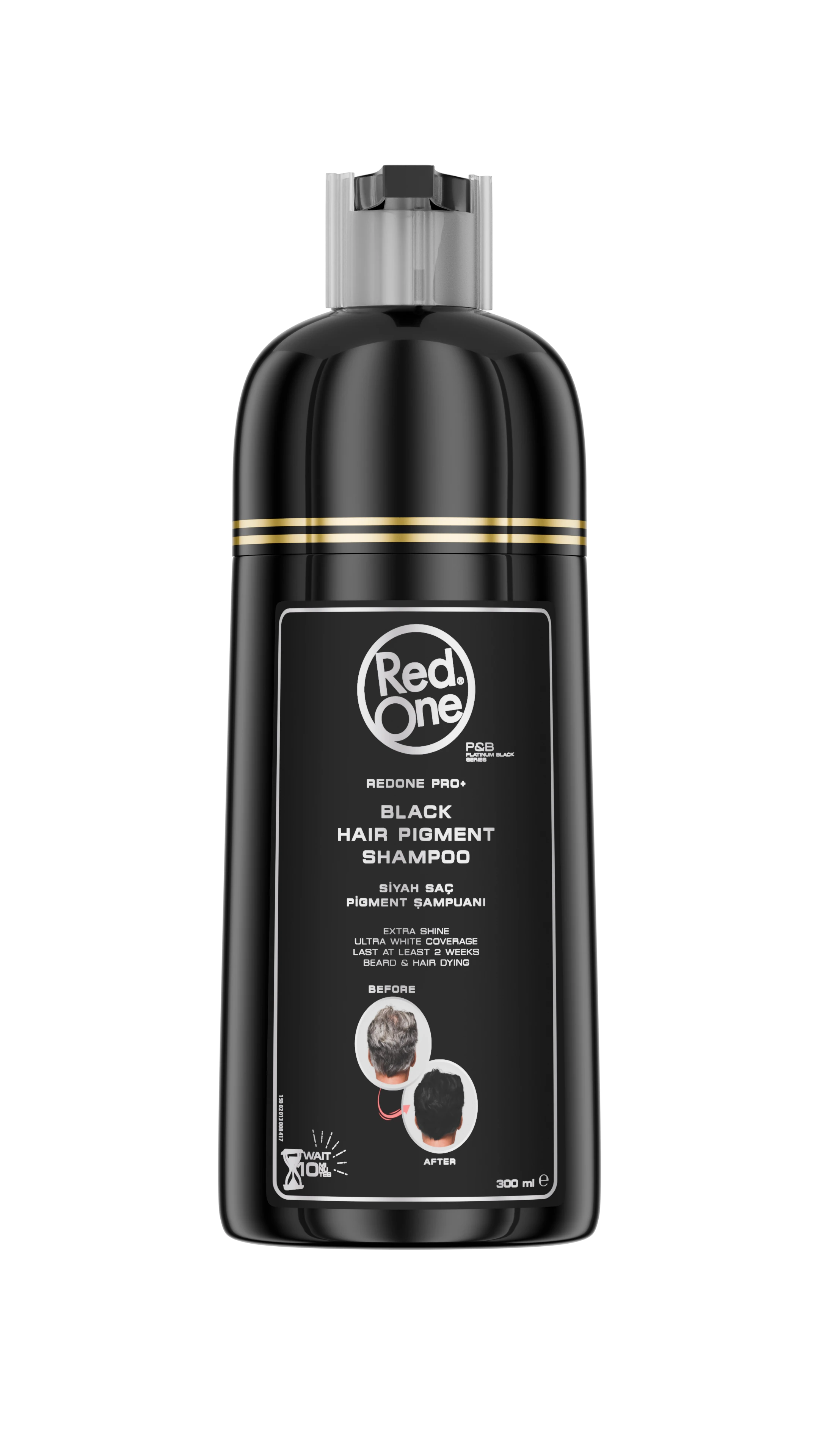Redone Siyah Şampuan 300 ml | Beyaz Saçları Kapatır, Saç Rengini Canlandırır ve Güçlendirir