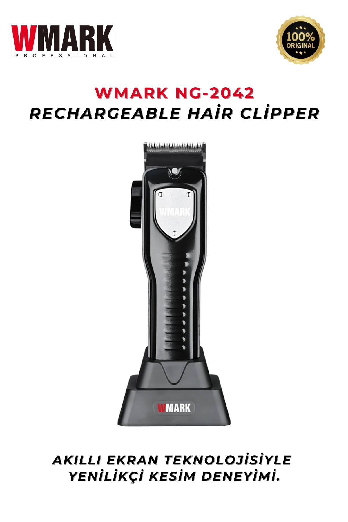 WMARK NG-2042 Şarjlı Saç Kesme Makinesi | 240 dk Kullanım Süresi
