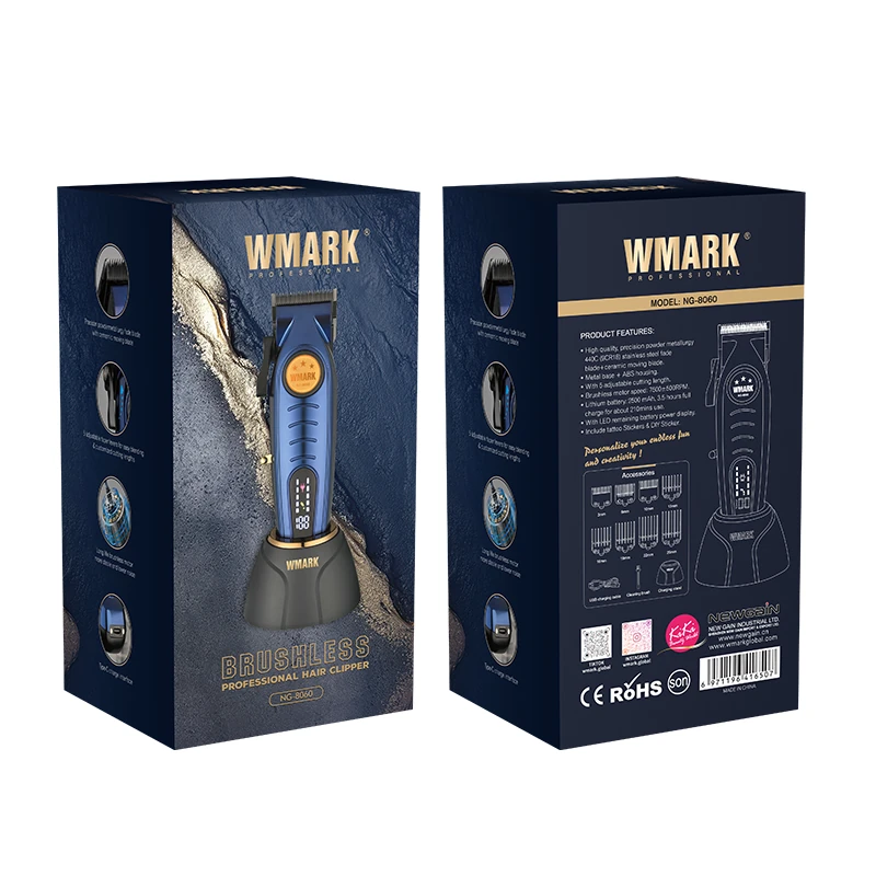 WMARK NG-8060 Şarjlı Hair Clipper |5 Kademe Ayarlanabilir Kesim Uzunluğu