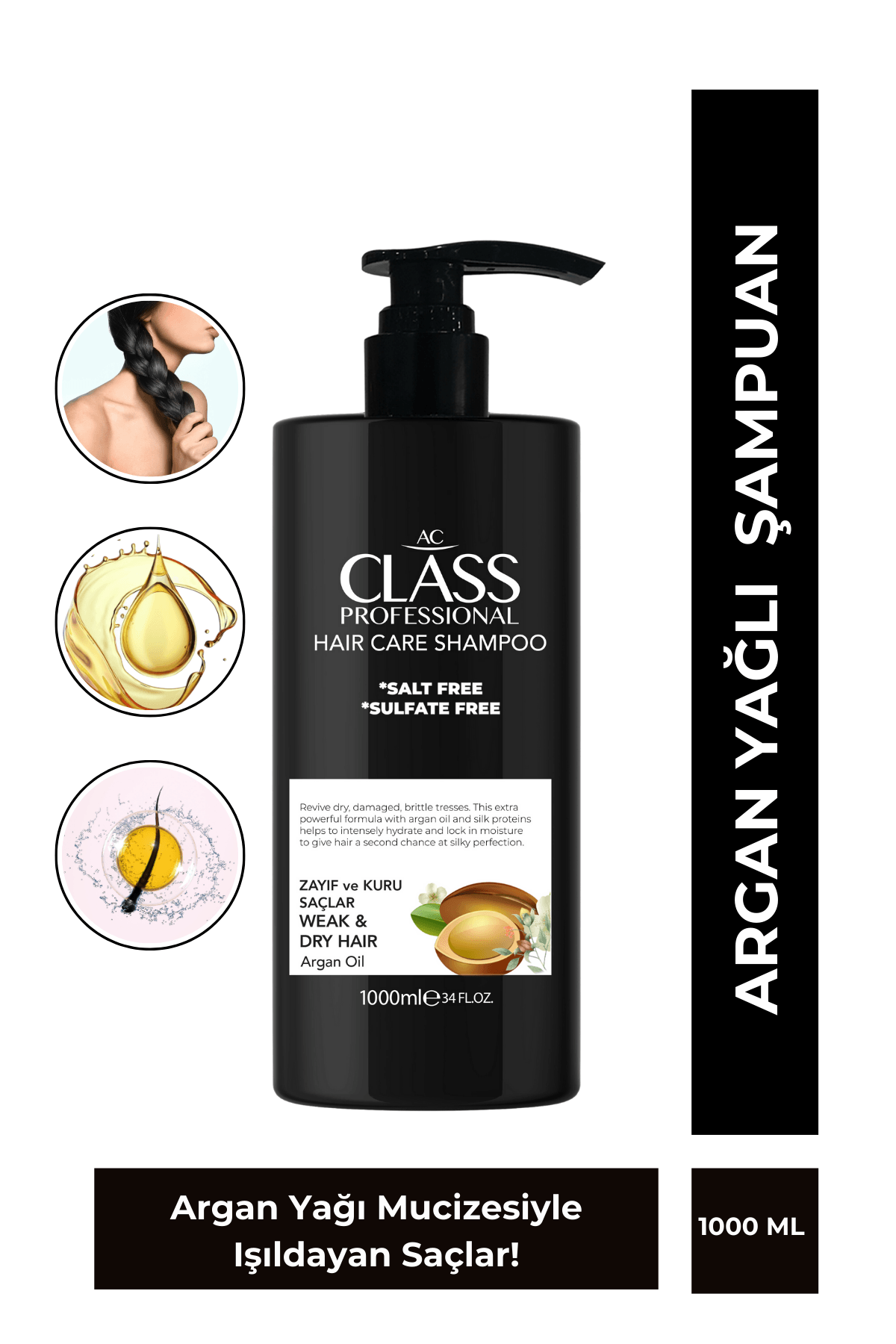 AC Class Şampuan Argan 1000 ML