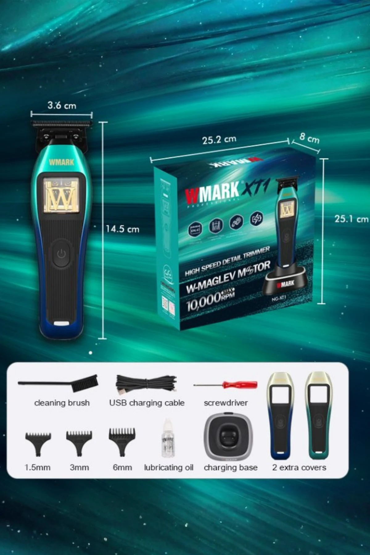 WMARK NG-XT1 POLAR Pro Detay Trimmer | Maglev Vector Motor