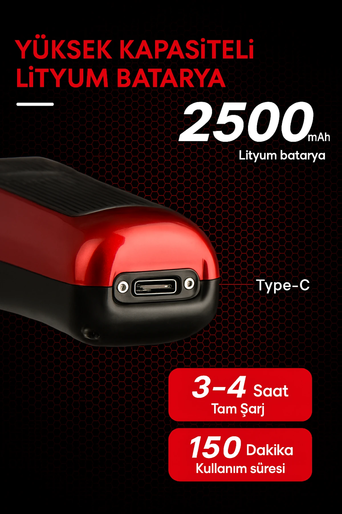 WMARK NG-X1 Profesyonel Şarjlı Saç Kesme Makinesi – Vector Motor