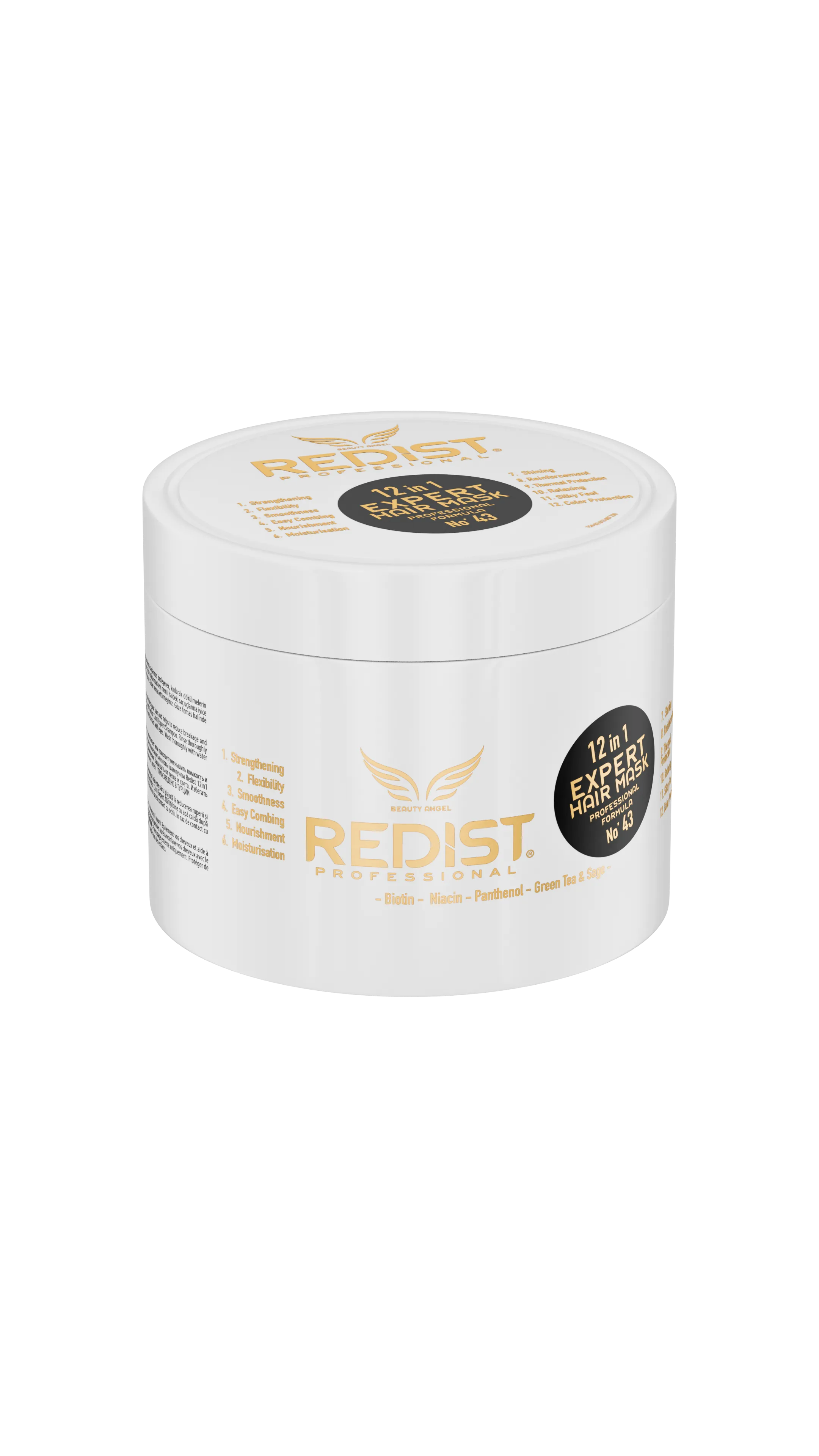 Redist Expert 12in1 Saç Bakım Maskesi 475 ml | 12 Etkili Formül ile Güçlü ve Parlak Saçlar