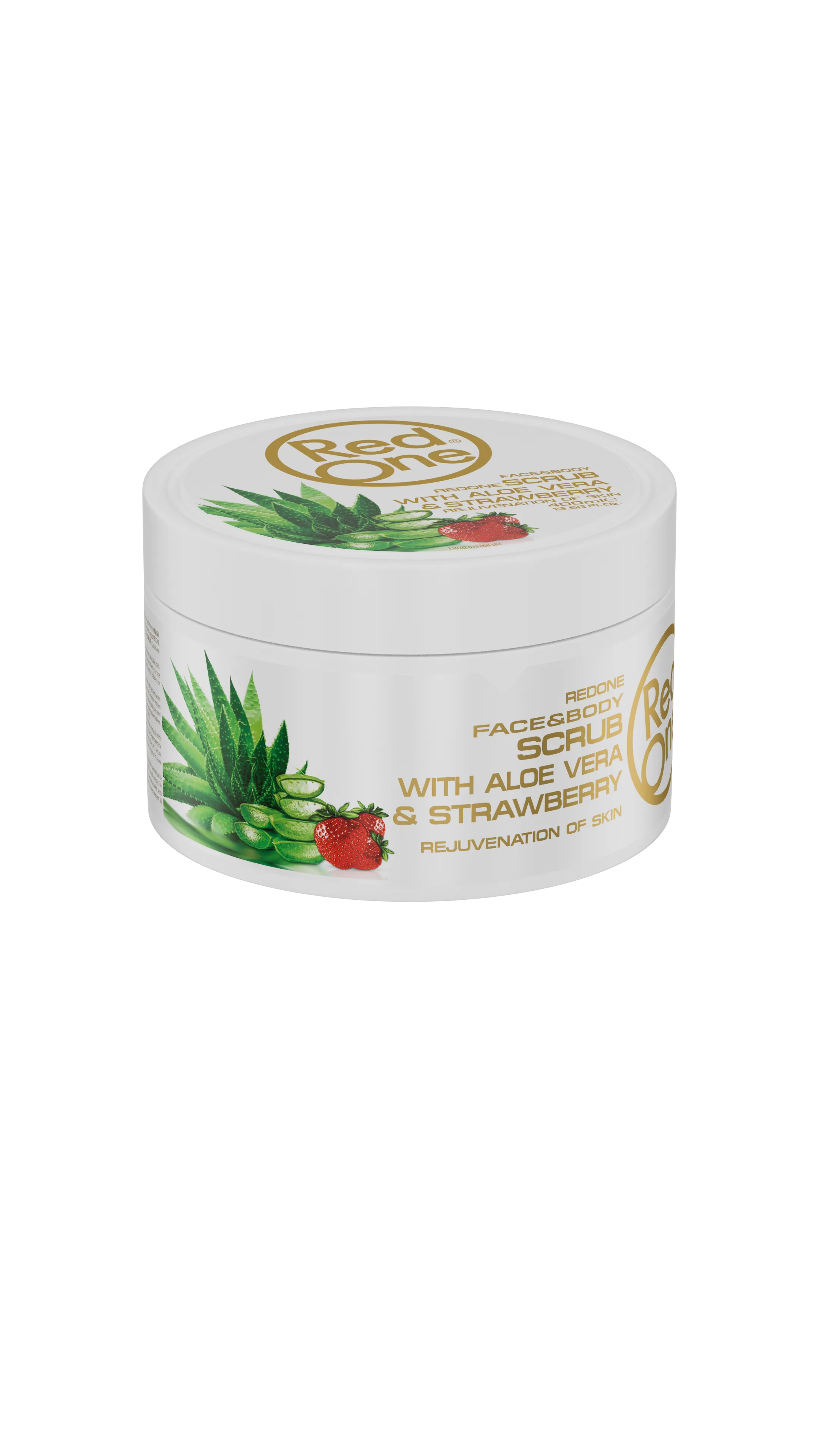 Redone Scrub Aloe Vera Strawberry 475 ml | Canlandırıcı ve Nemlendirici Vücut Peelingi