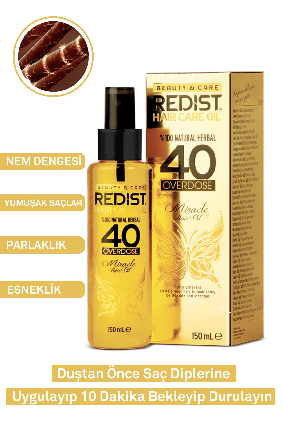 Redist 40 Bitkili Yağ 150 ML