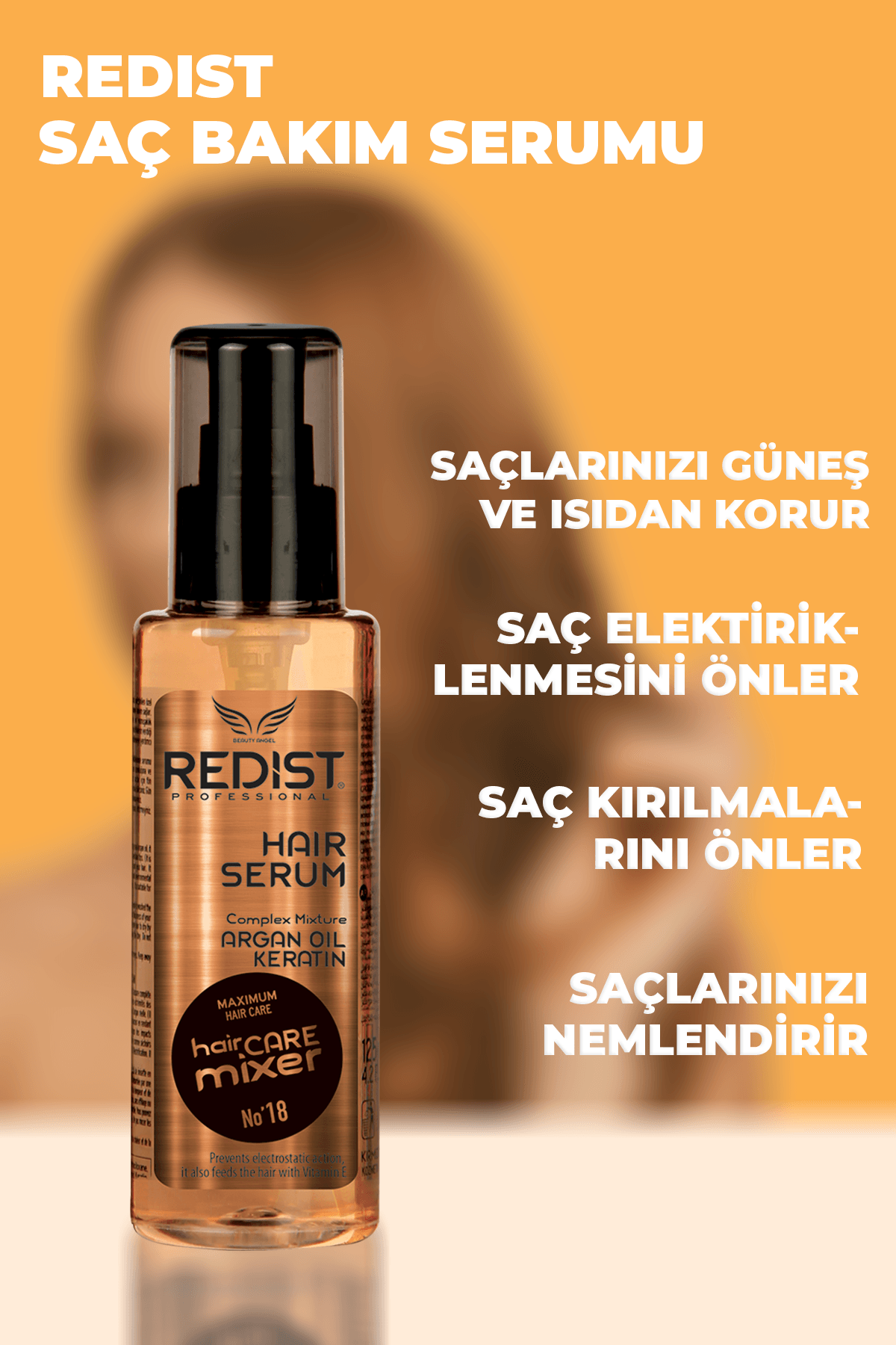 Redist Argan ve Keratin Anında Onarıcı Saç Bakım Serumu 125 ML