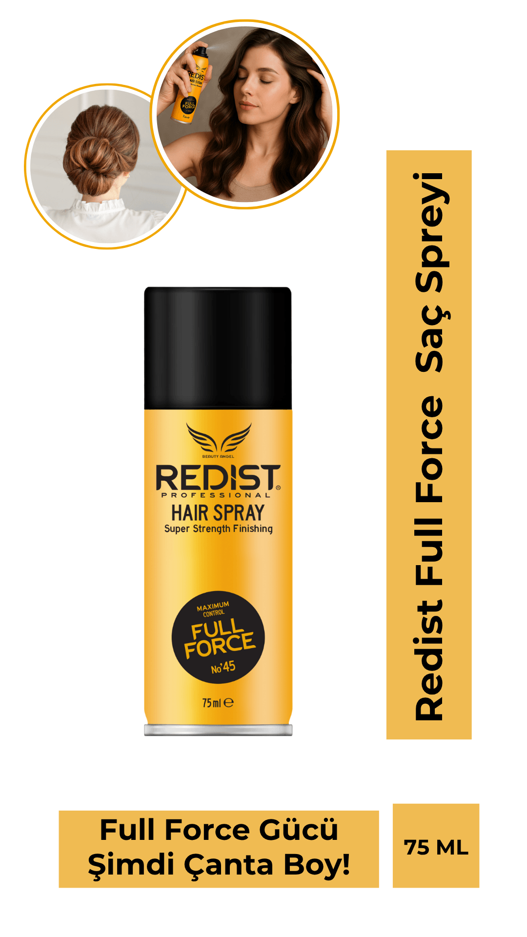 Redist Çanta Boy Saç Spreyi 75 ML