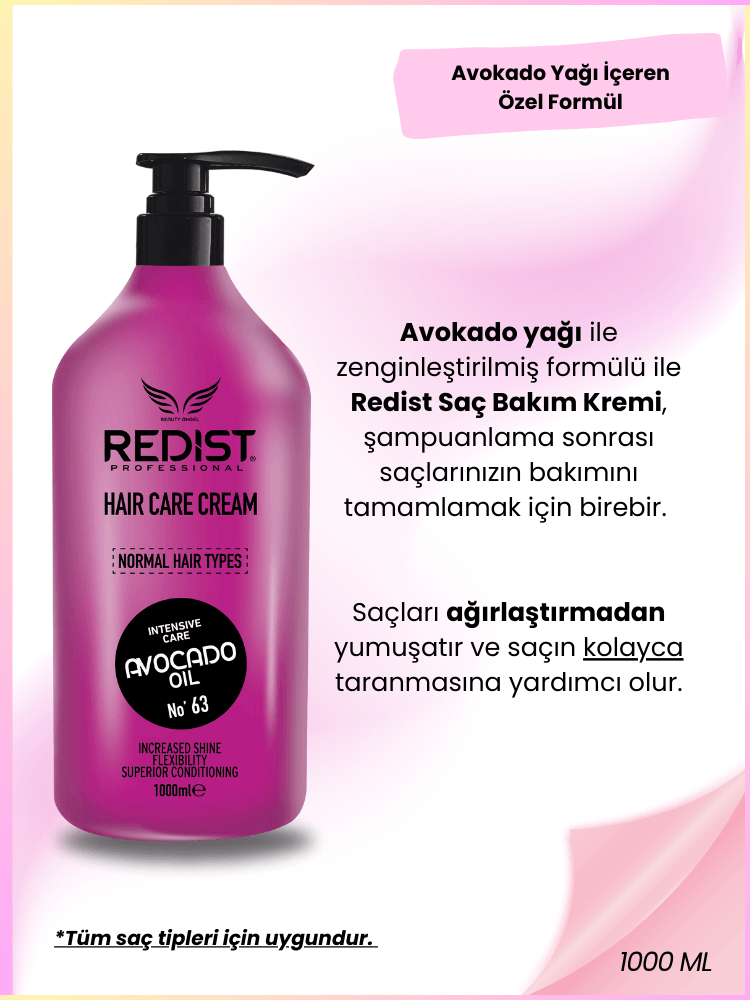 Redist Avakado Yağlı Saç Kremi 1000 ml