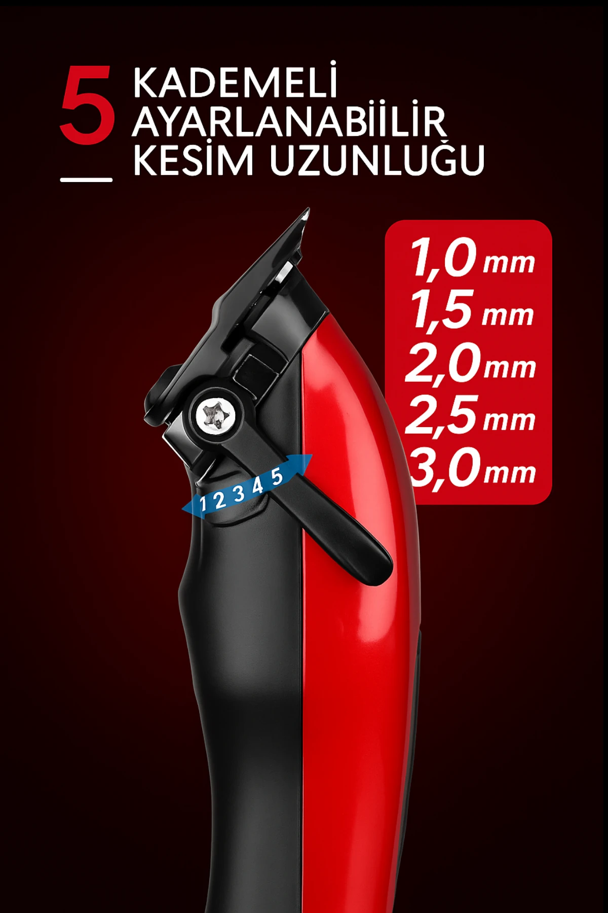 WMARK NG-X1 Profesyonel Şarjlı Saç Kesme Makinesi – Vector Motor