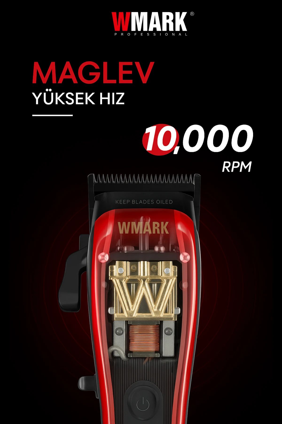 WMARK NG-X1 Profesyonel Şarjlı Saç Kesme Makinesi – Vector Motor