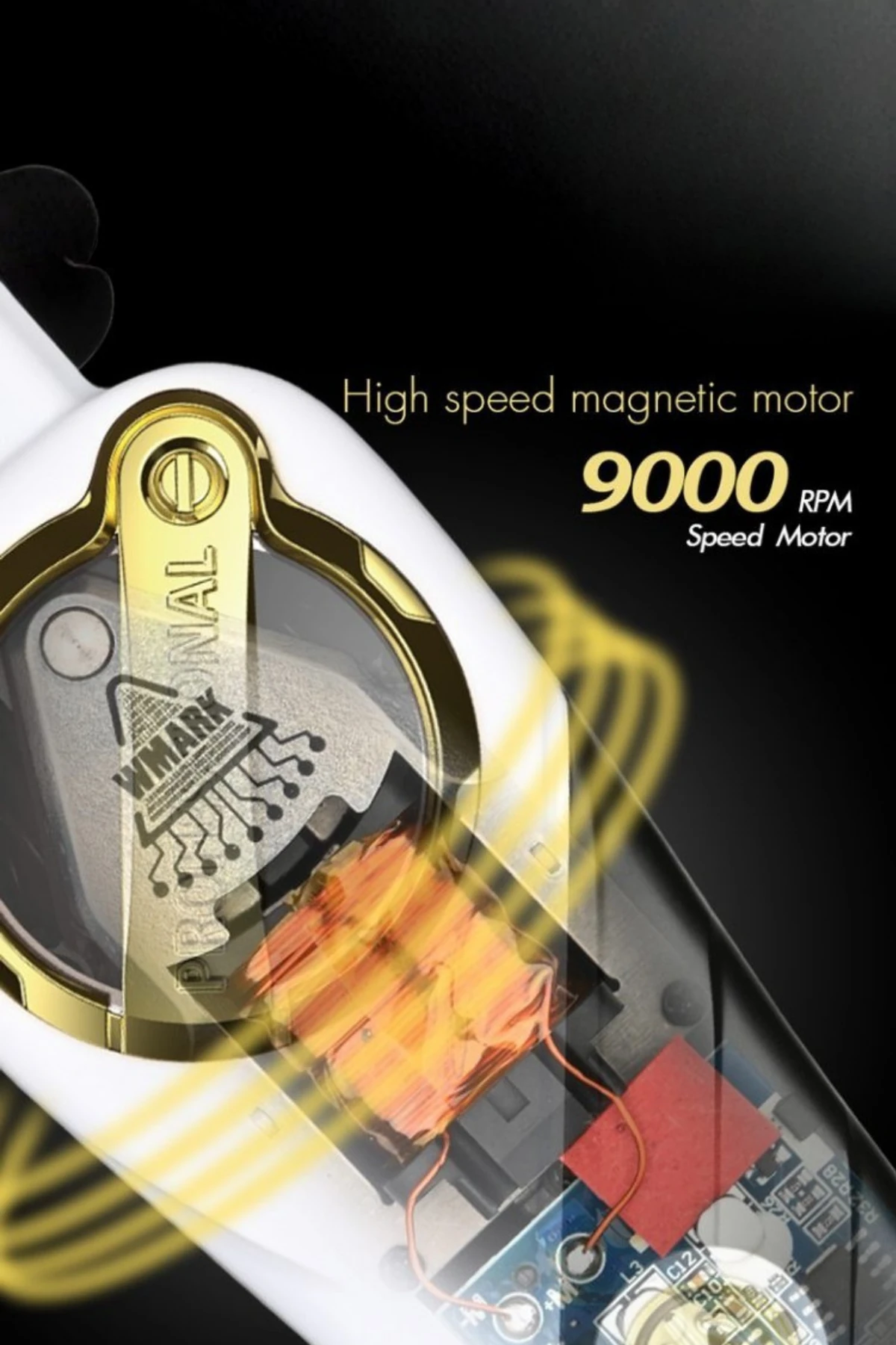 WMARK NG-9213W Kuaför Tipi Detay Makinesi |2. Nesil Maglev Motor Teknolojisi