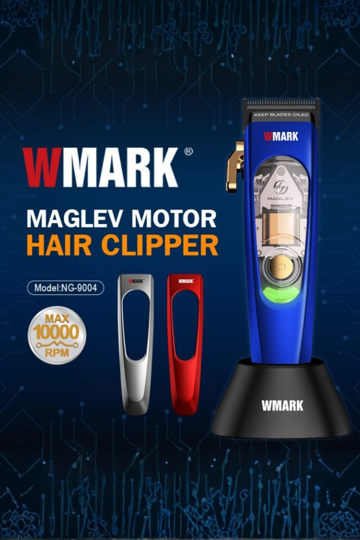 WMARK NG-9004 Şarjlı Saç Kesme Makinesi | Maglev Motor