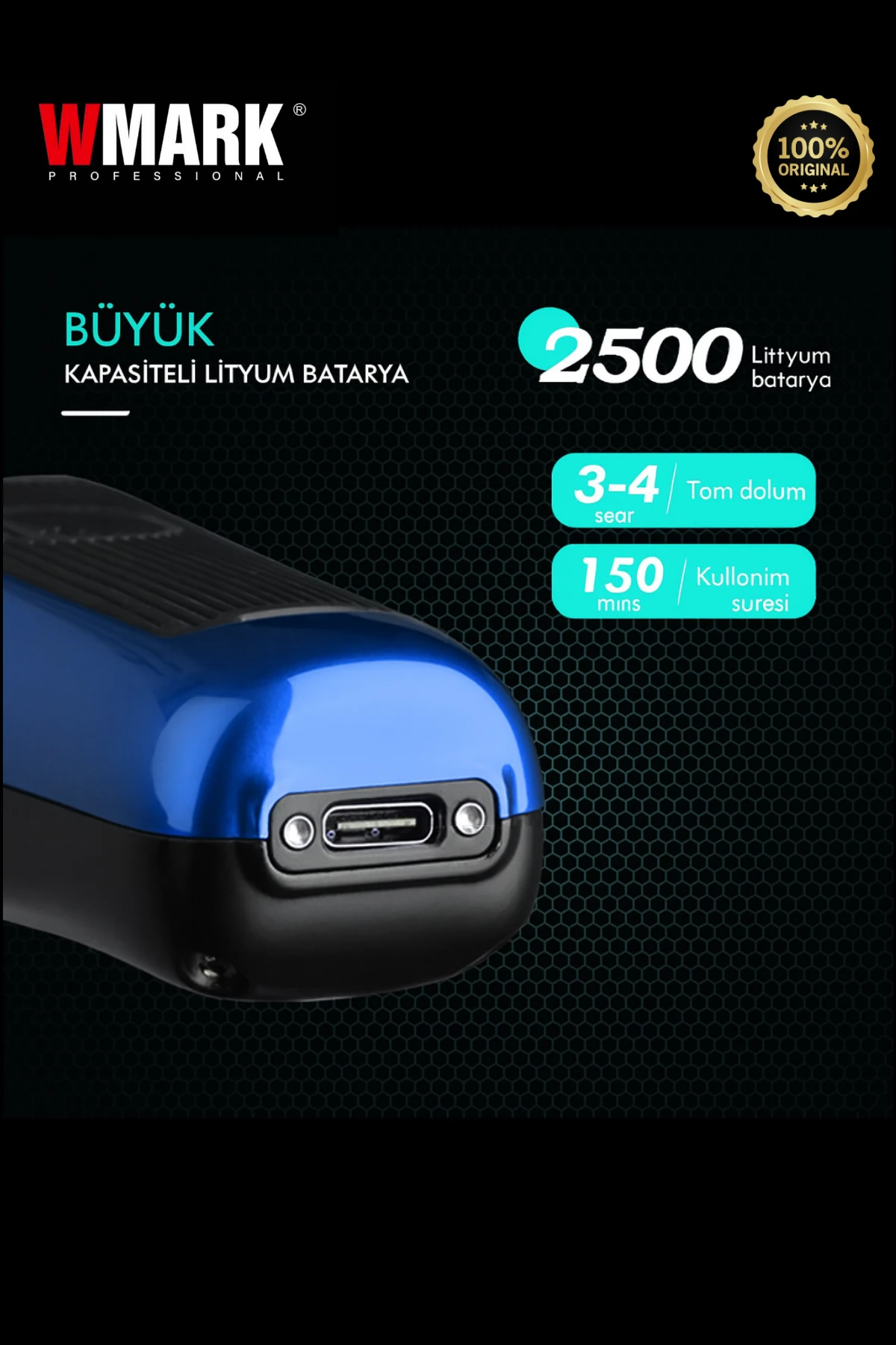 WMARK NG-X1 Polar Şarjlı Saç Kesme Makinesi | Vector Motor