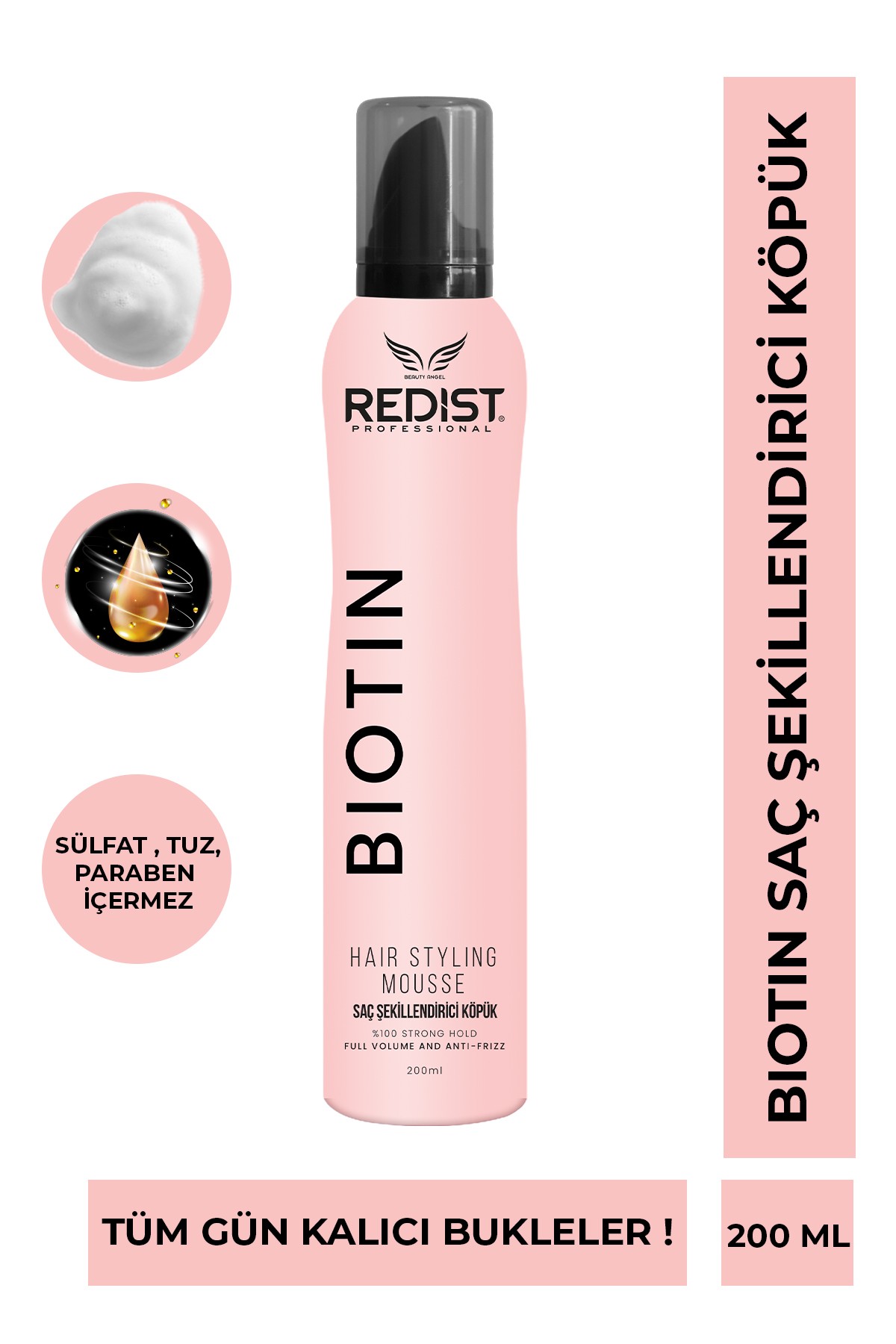 Redist Biotin Saç Şekillendirici Köpük 200 ML