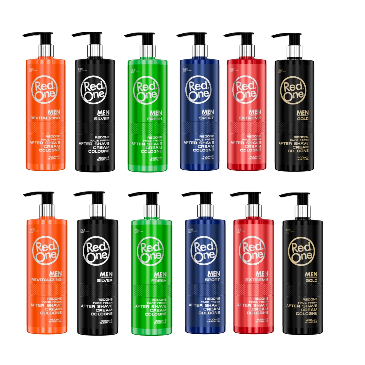 Redone Krem Kolonya Avantaj Seti 12 x 400 ml | Tıraş Sonrası Ferahlık ve Çeşitlilik