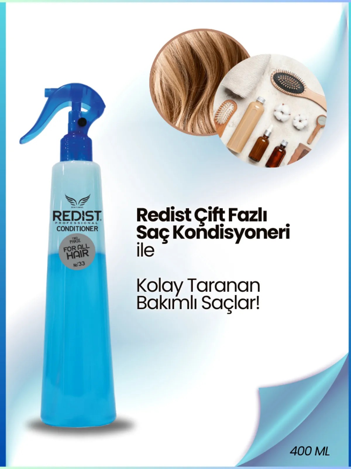 Redist Tüm Saç Tipleri için Fön Suyu 400 ML