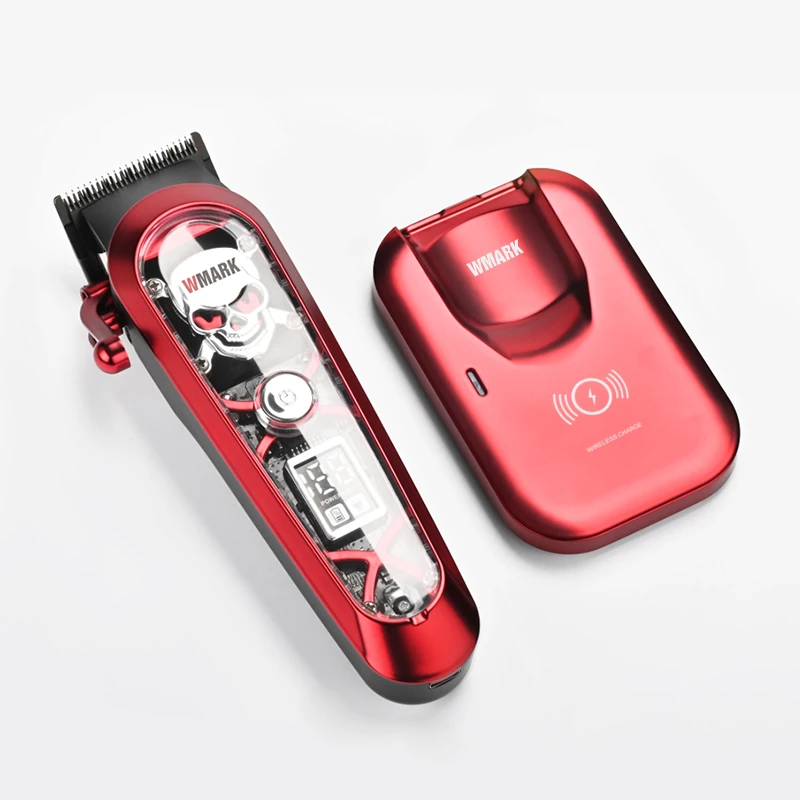 WMARK NG-130 Kırmızı Kablosuz Şarjlı Saç Kesme Makinesi | 240 dk Kullanım