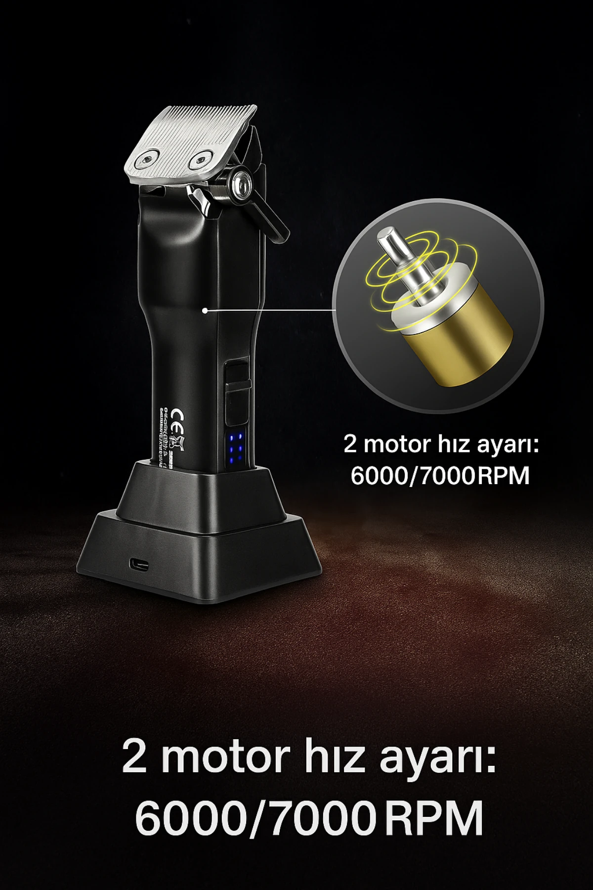 WMARK NG-2042 Şarjlı Saç Kesme Makinesi | 240 dk Kullanım Süresi