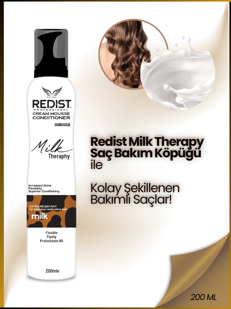 Redist Milk Therapy Besleyici Koruyucu Saç Bakim Köpüğü 200 ML