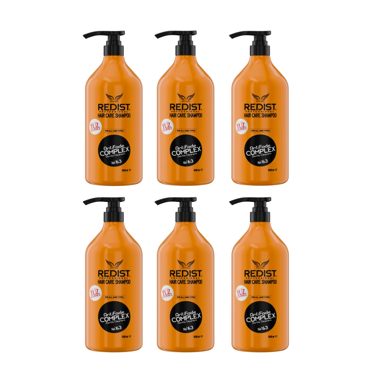 Redist 6’lı Tuzsuz Şampuan Seti | Hassas ve Yıpranmış Saçlar İçin Profesyonel Bakım