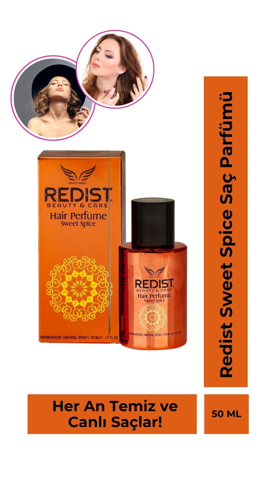 Redist Saç Parfümü EDC Sweet Spice 50 ml