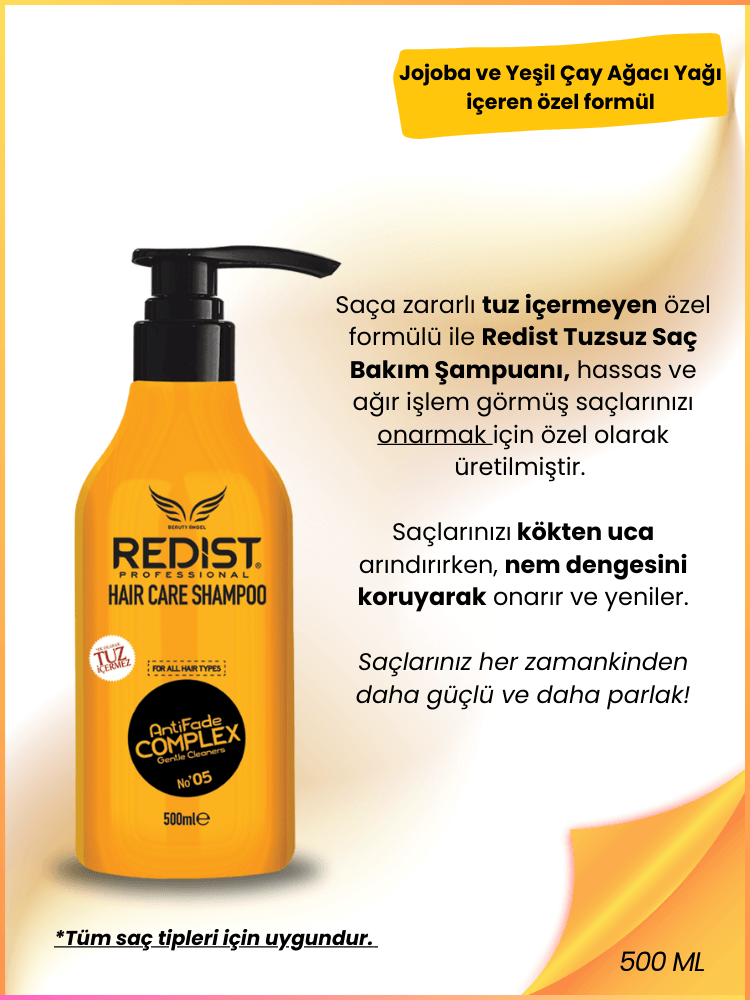 Redist Tuzsuz Şampuan 500 ml