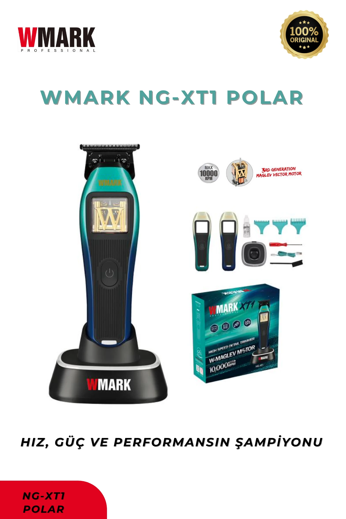 WMARK NG-XT1 POLAR Pro Detay Trimmer | Maglev Vector Motor