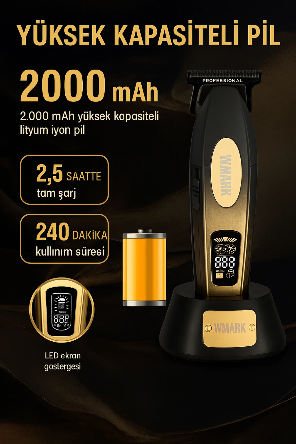 WMarkNG-8038 High Speed Clipper Silver | Gücü Hisset, Profesyonelliği Yaşa
