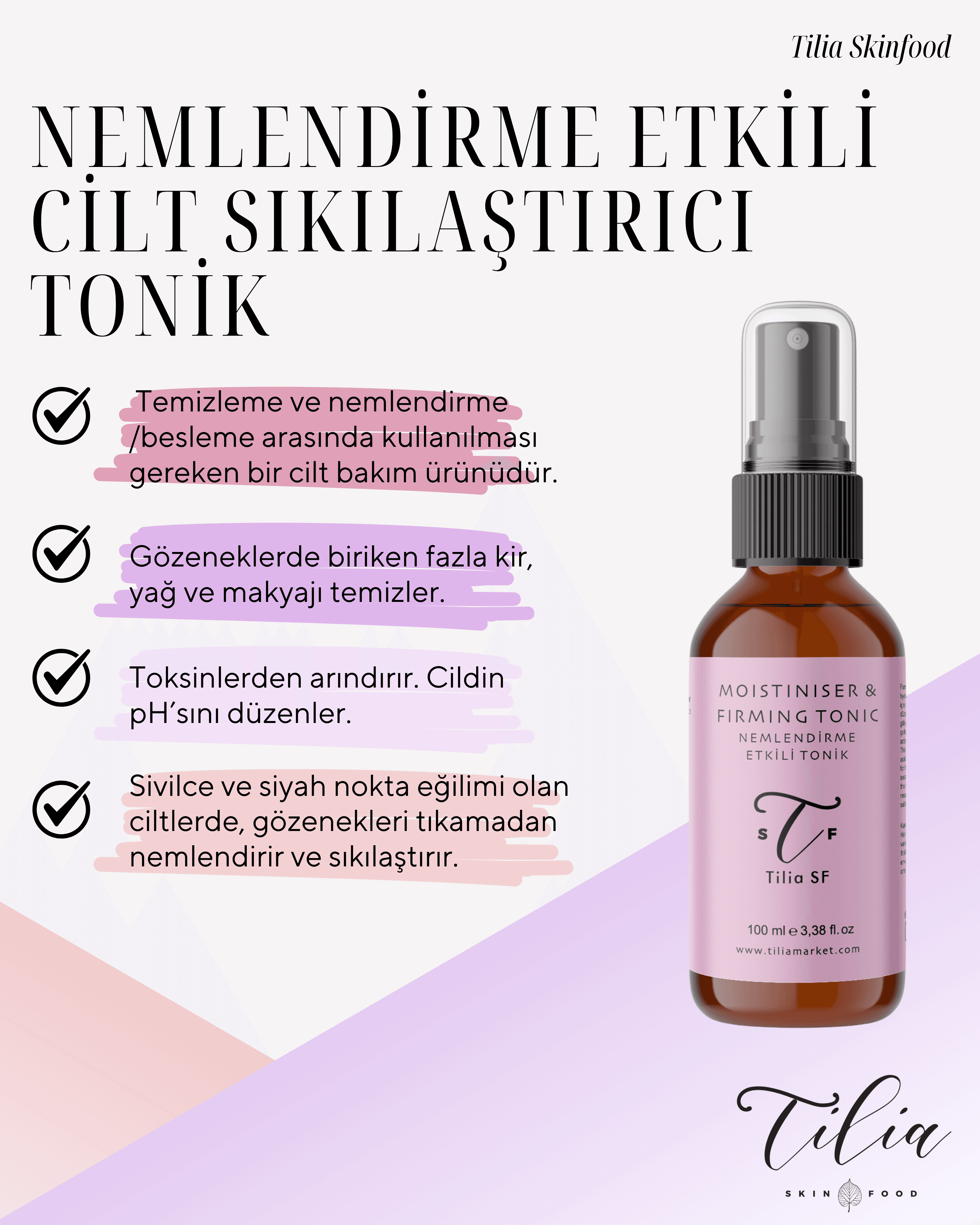 Nemlendirme Etkili Cilt Sıkılaştırıcı Tonik