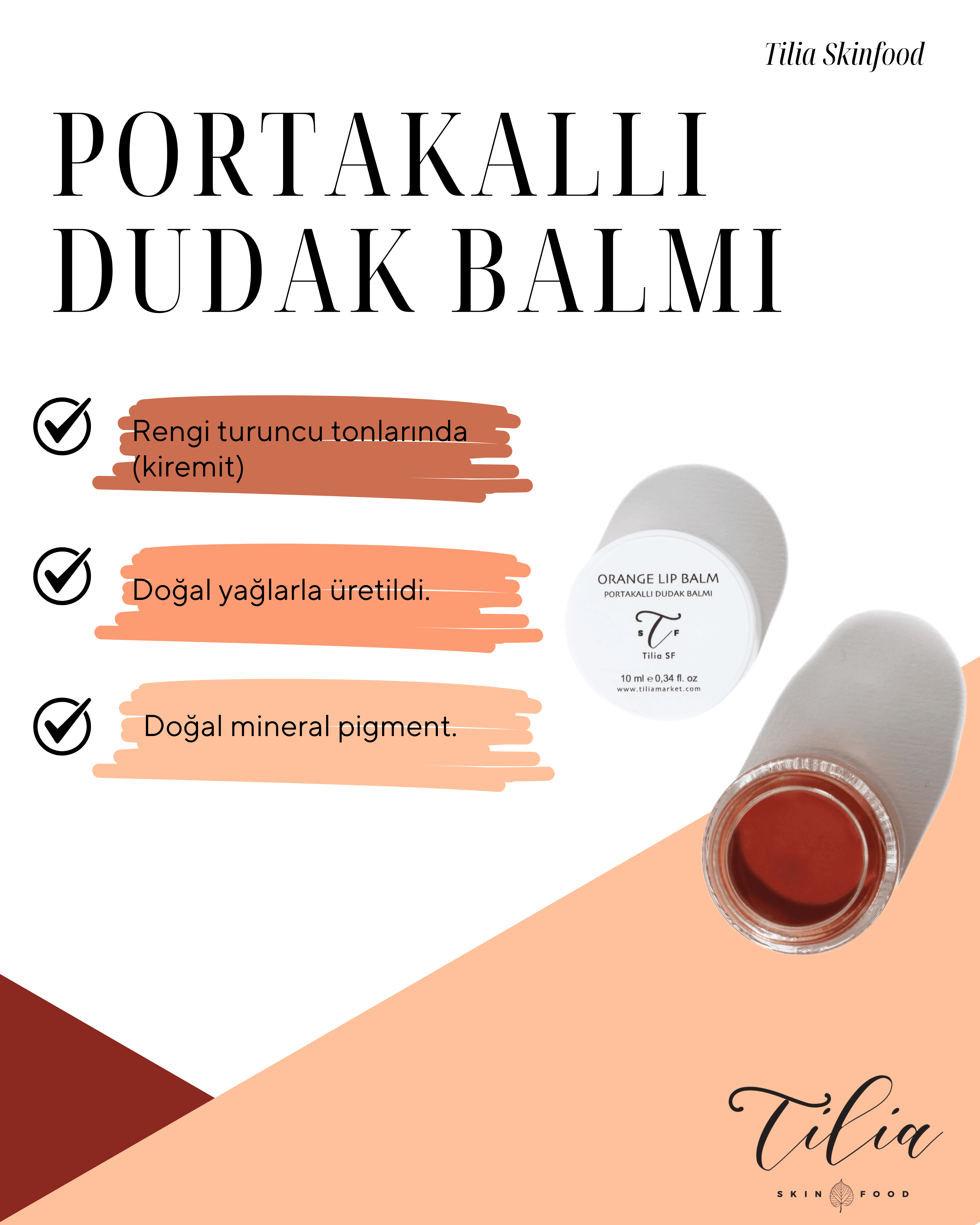 Portakallı Dudak Balmı