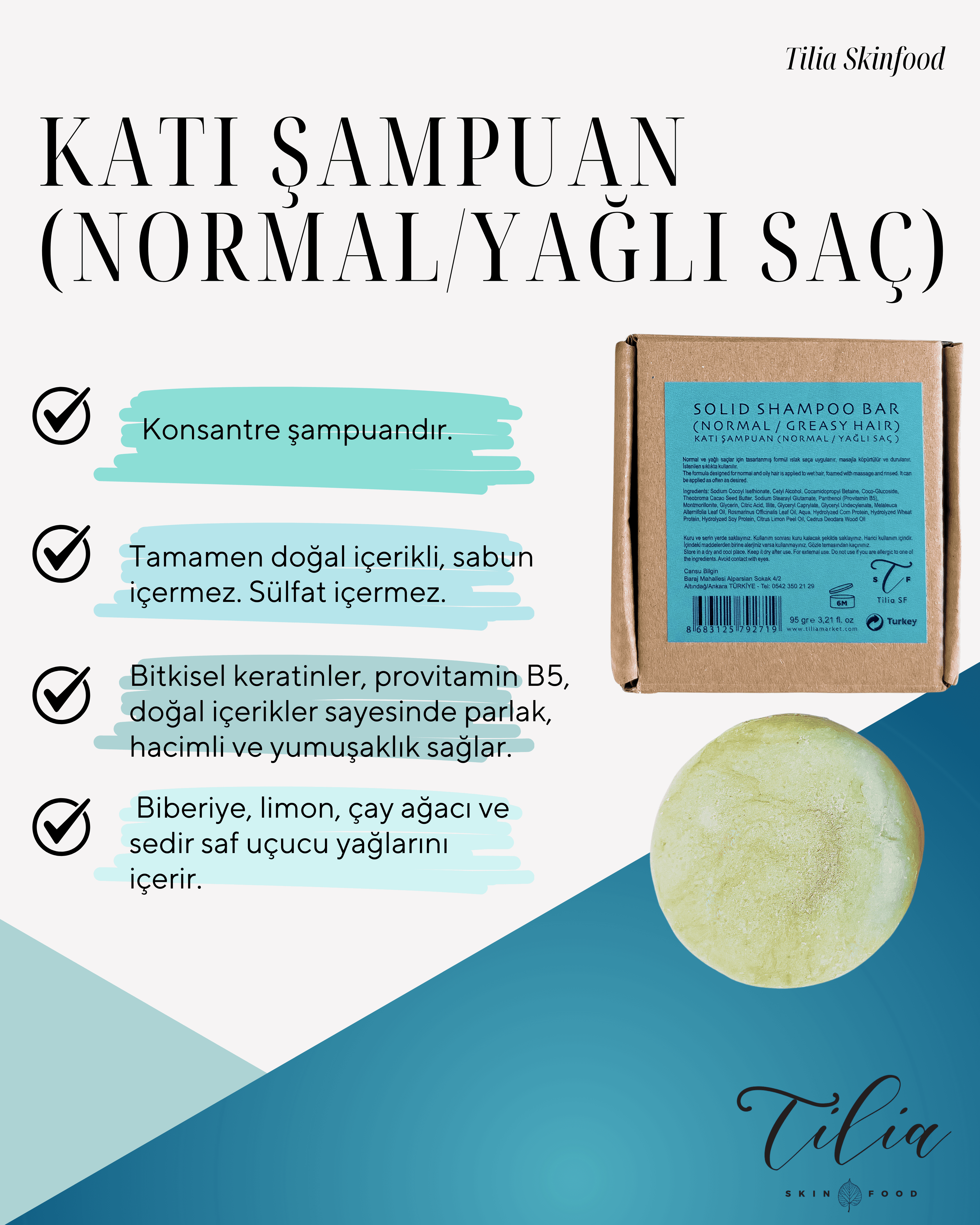 Katı Şampuan (normal / Yağlı Saç )