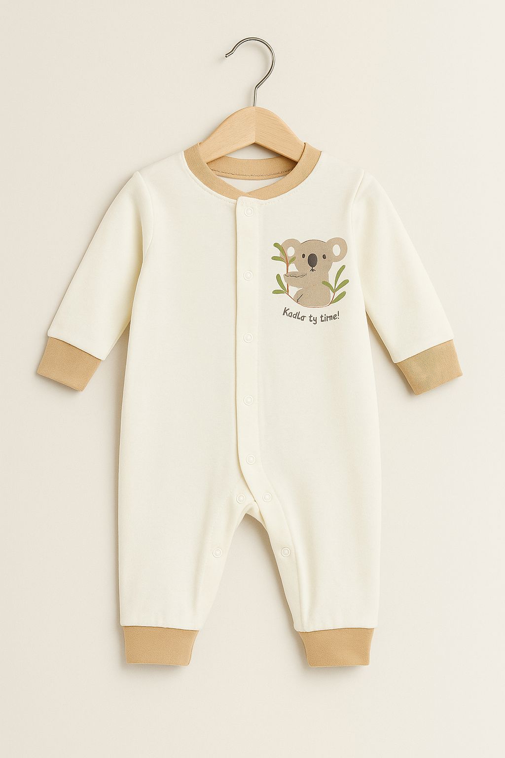 Koala Time Baskılı Bebek Tulumu