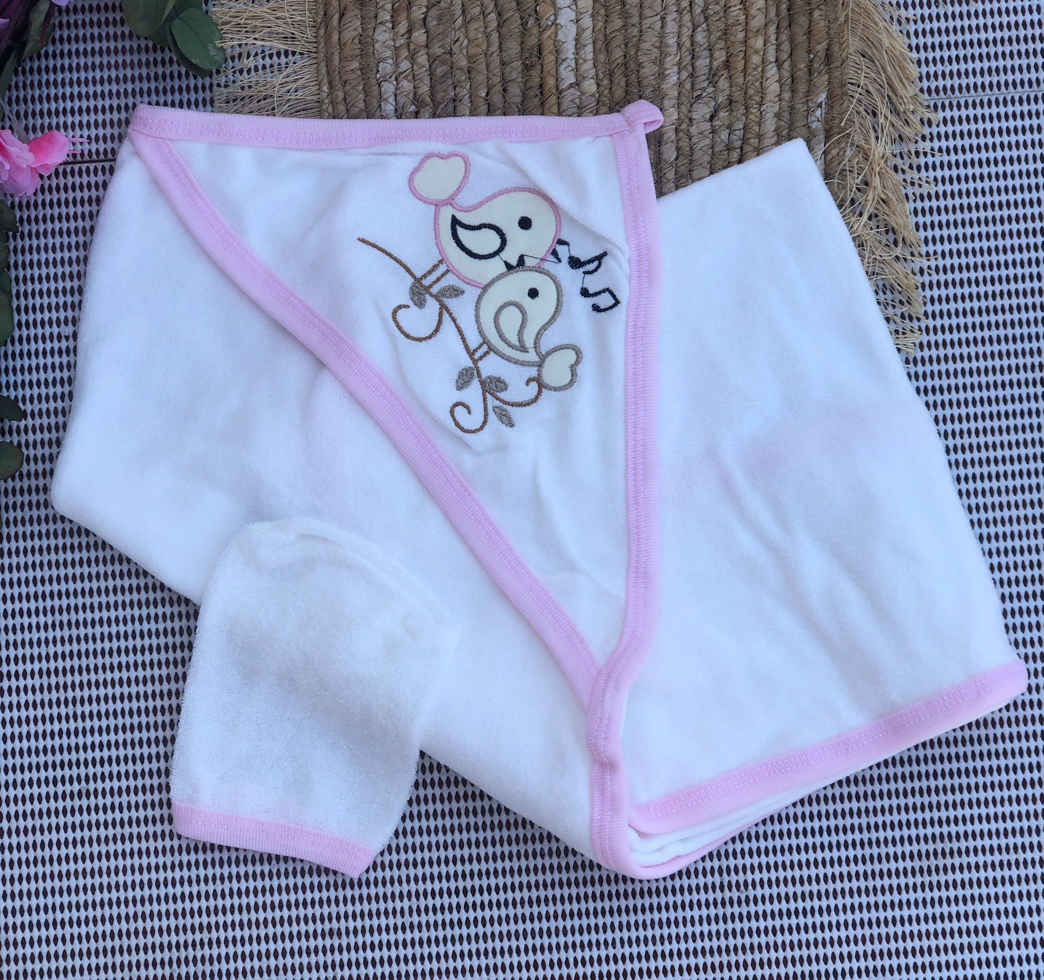  Baby Desenli Bebek Havlu - Lacivert Roket