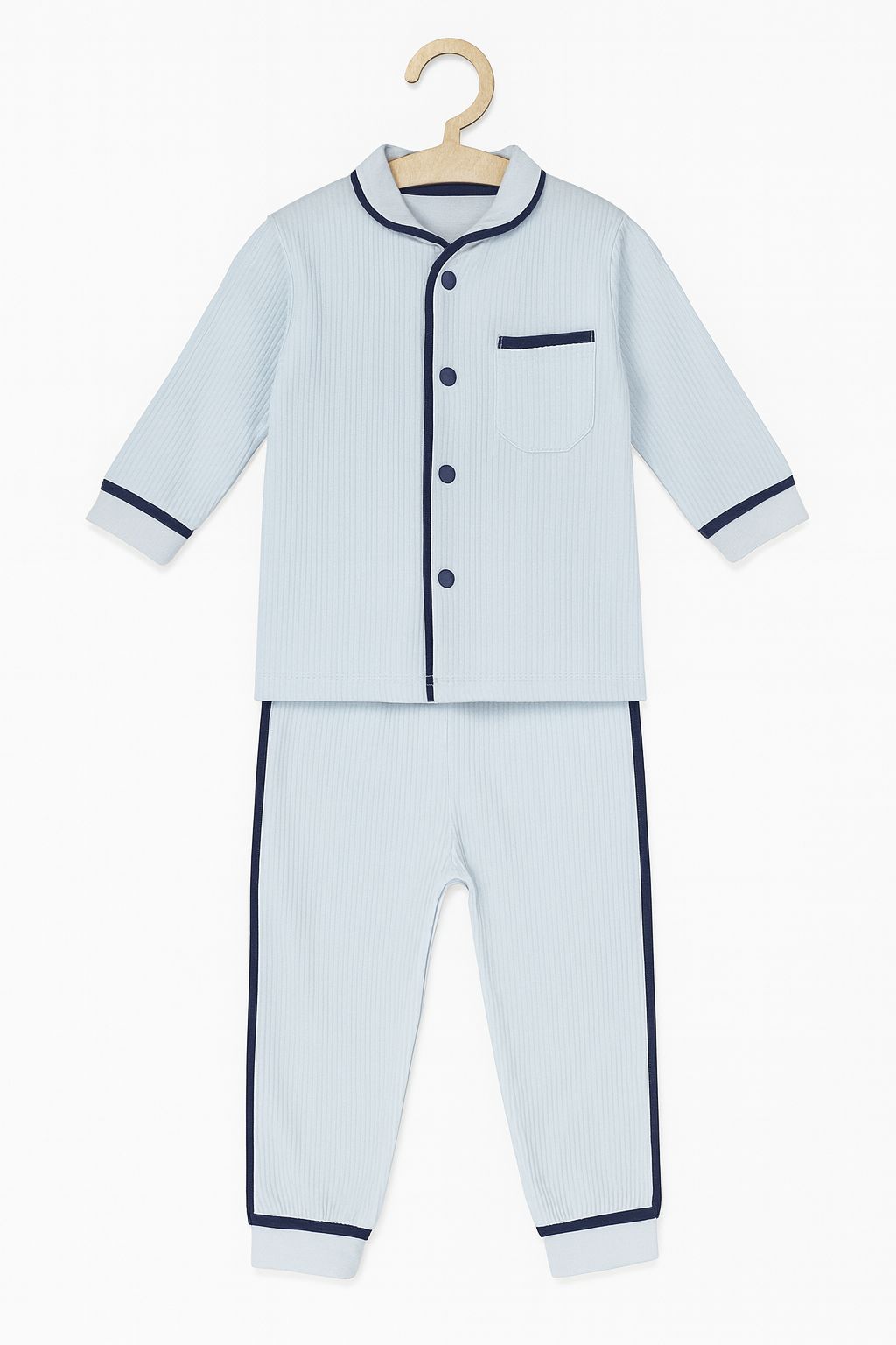 Göğüs Cebi Detaylı Pijama Takımı