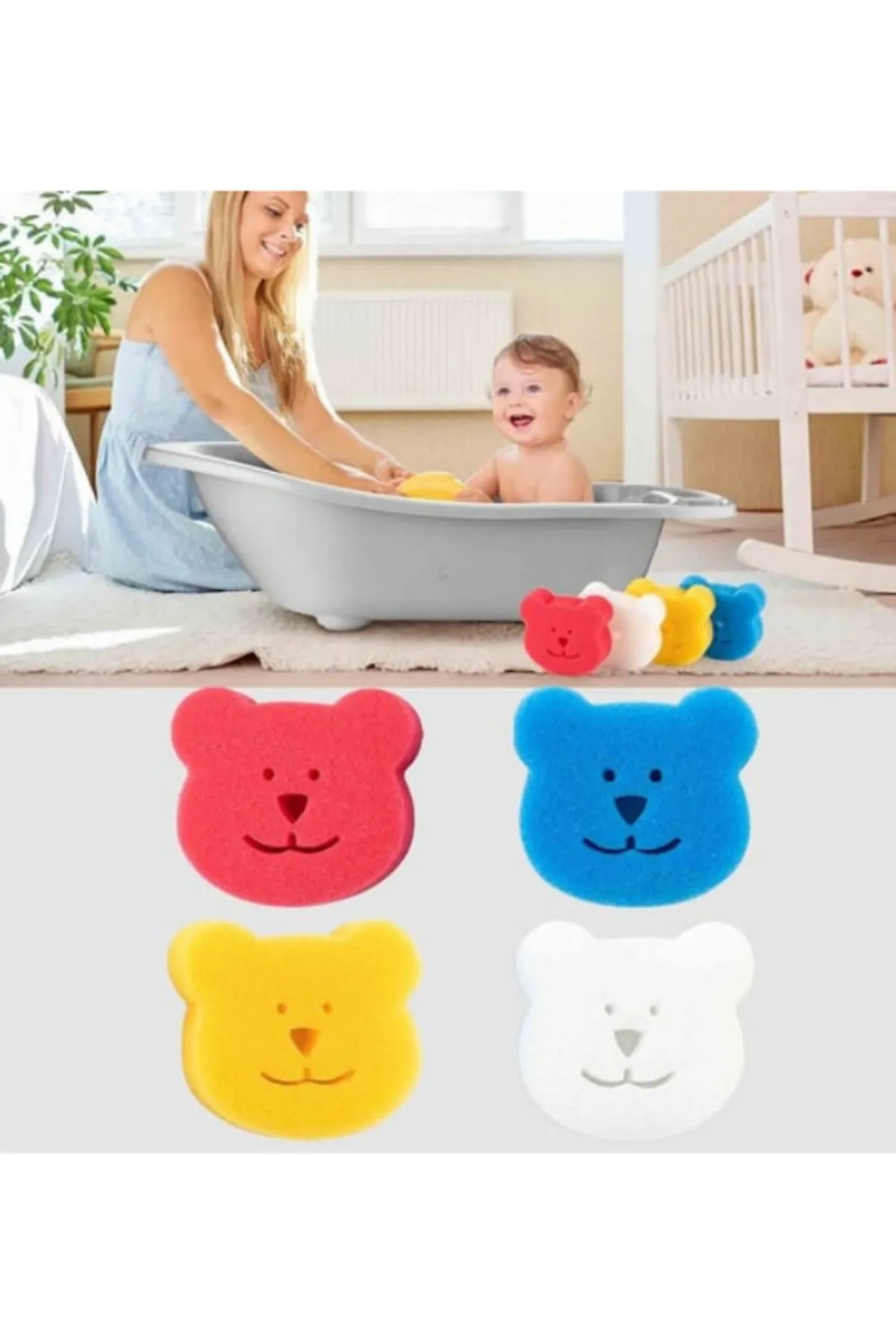 Bebekevi Banyo Süngeri 4'Lü