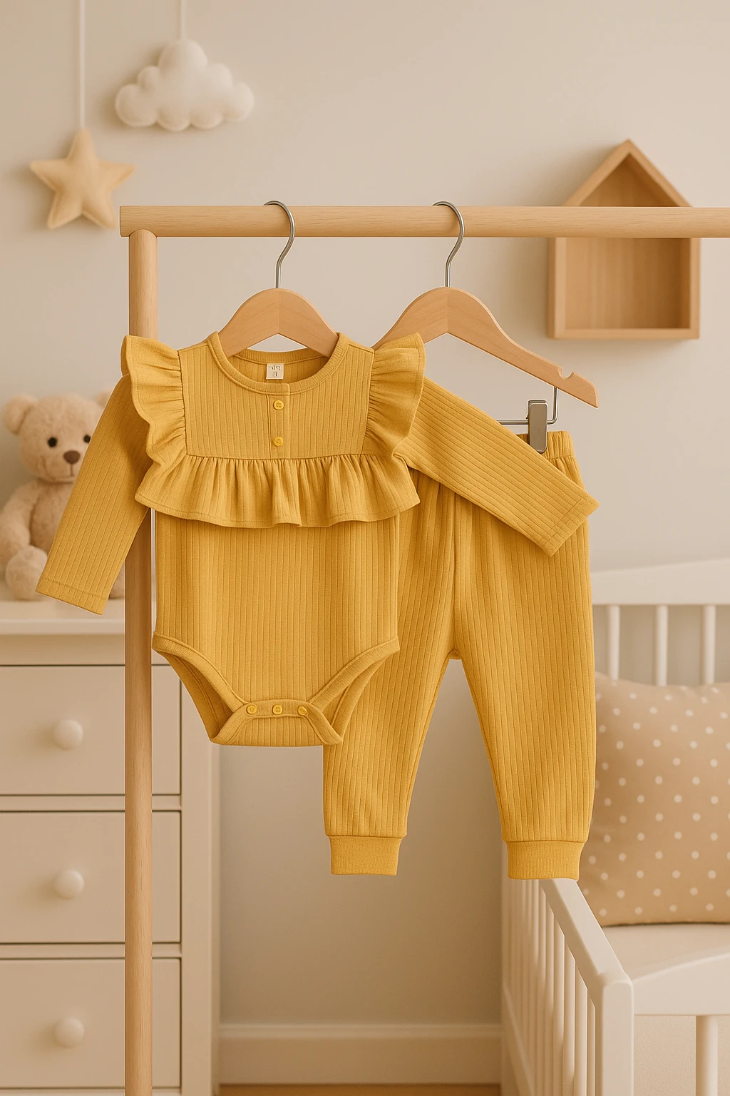 Cocomell Raporlu Bebek Takım - Hardal