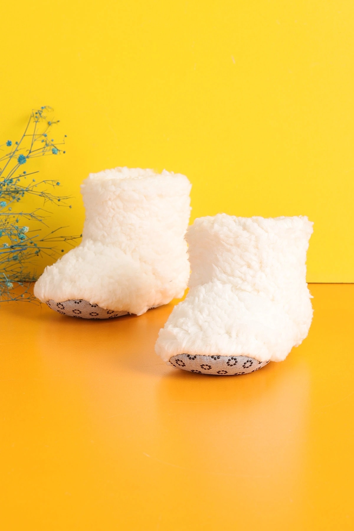 Minissa Bebek & Çocuk Panduf - Beyaz Düz