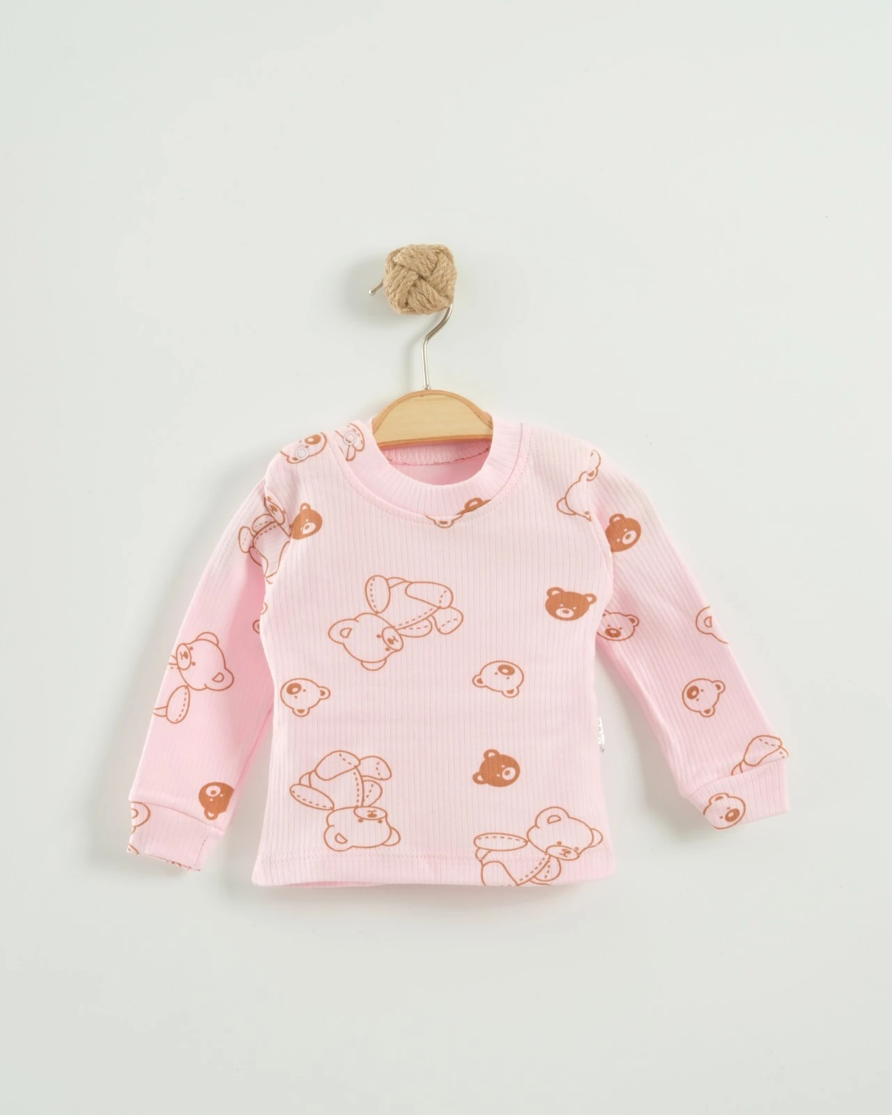 Nayinom Ayı Baskılı Badi Yaş Grubu - Pembe