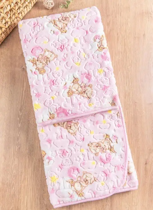 Golden Baby Baskılı Desenli Peluş Battaniye