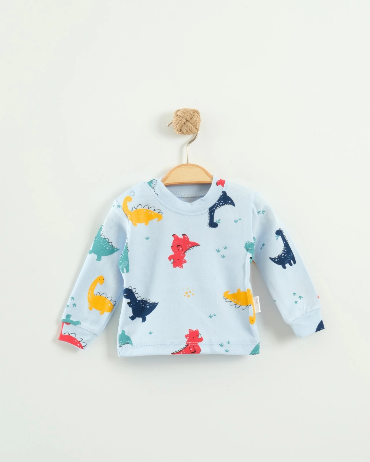 Nayinom Dinazor Desenli Bebek Aylık Badi - Mavi