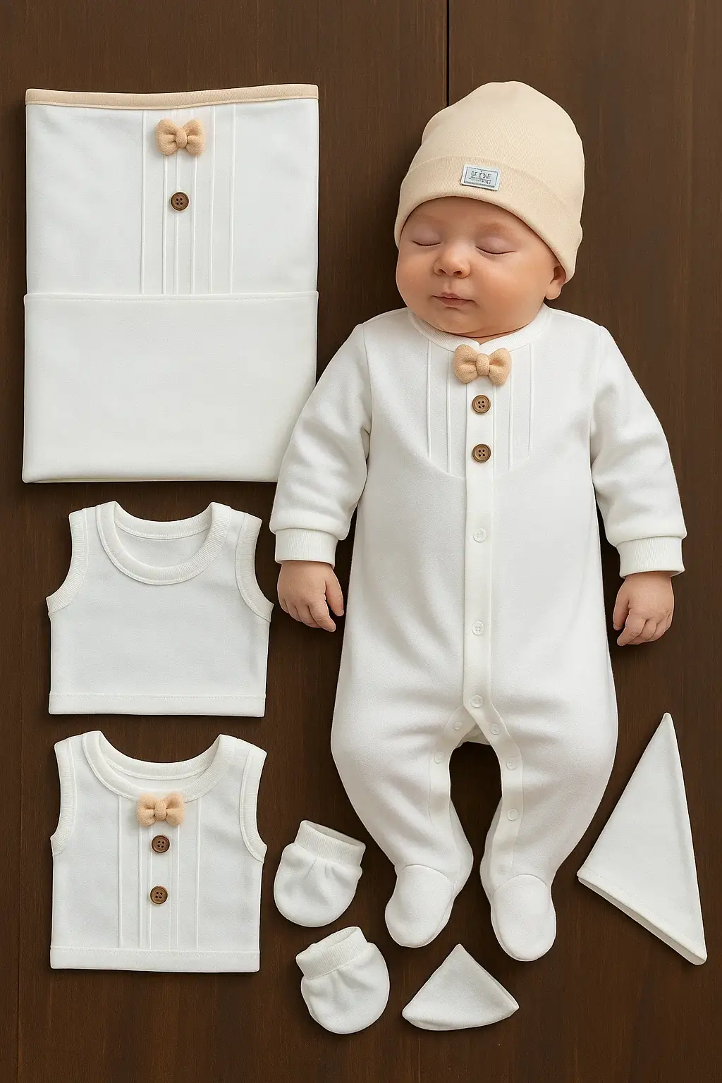 Begisa Papyonlu 8'li Hastane Çıkışı - Bej