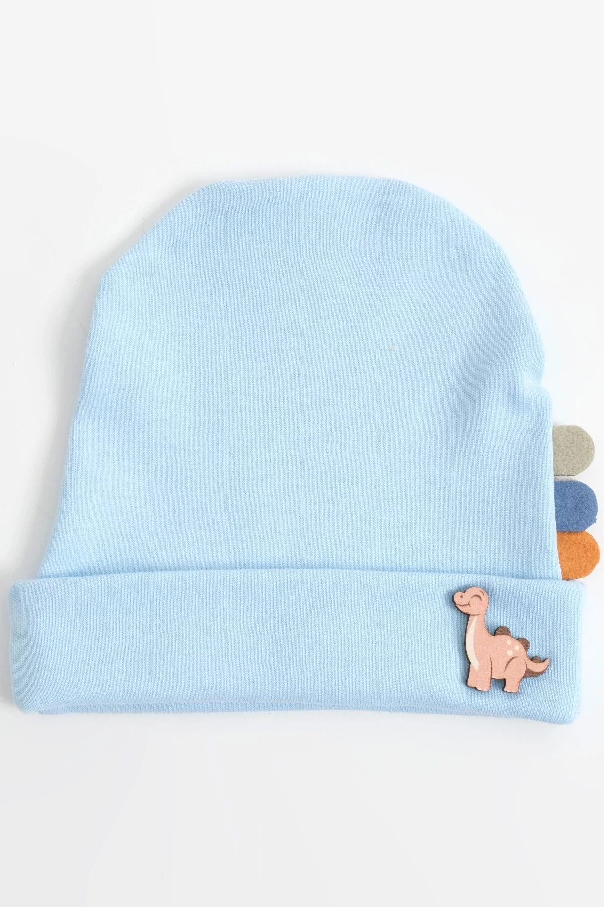 Defne Dinazor Arma Bebe Penye Şapka - Mavi