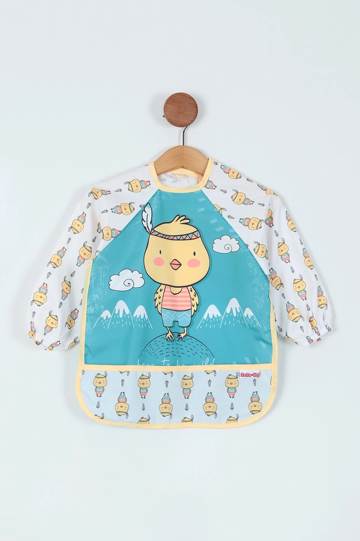 Sıvı Geçirmez Mama Ve Aktivite Boyama Önlüğü - Sarı Civciv