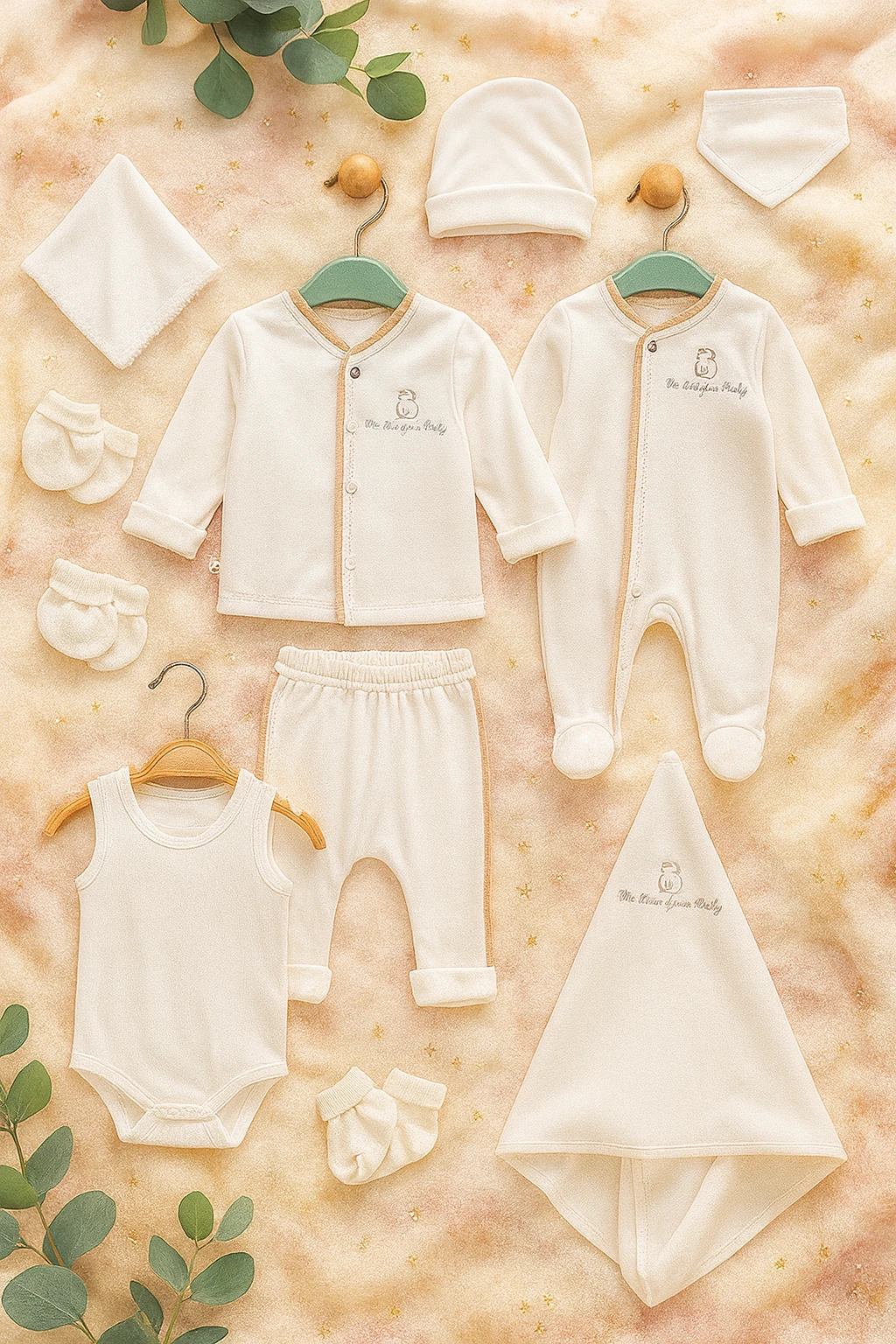 Begisa 10' lu Hastane Çıkışı Pileli Nakışlı - Bej